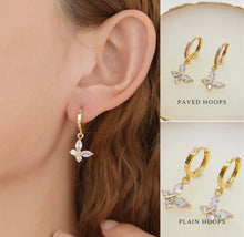 Load image into Gallery viewer, Beverly Butterfly Hoops
