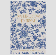 Load image into Gallery viewer, One Line A Day Journal (Blue Floral)
