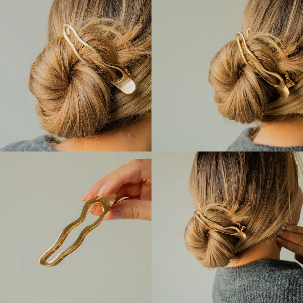 Ainsley Flat Claw (Gold)