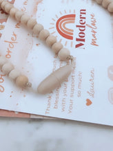 Load image into Gallery viewer, **In My Teacher Era Wood Bead Lanyard**
