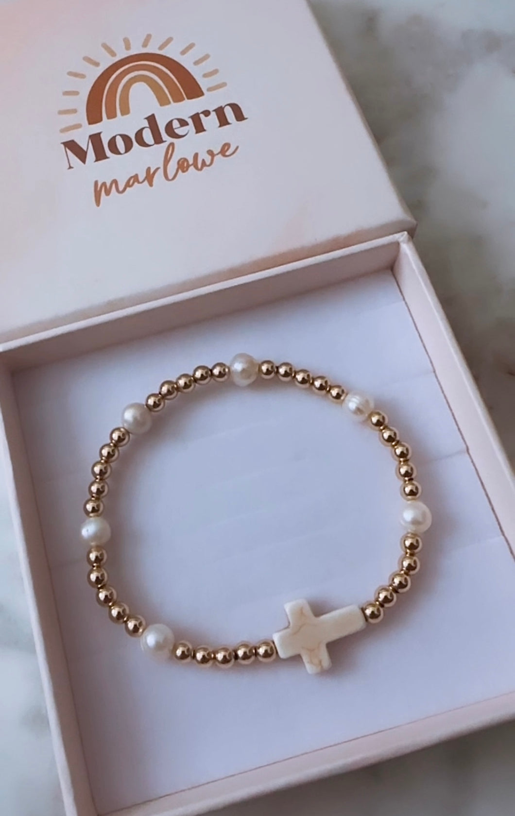 Faith Pearl Bracelet