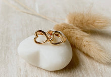 Load image into Gallery viewer, Goldie Heart Huggie Earrings
