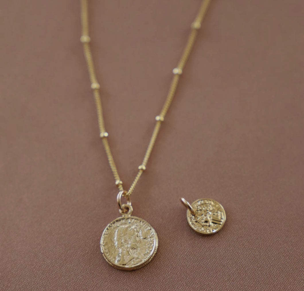 Colleen Coin Charm Necklace