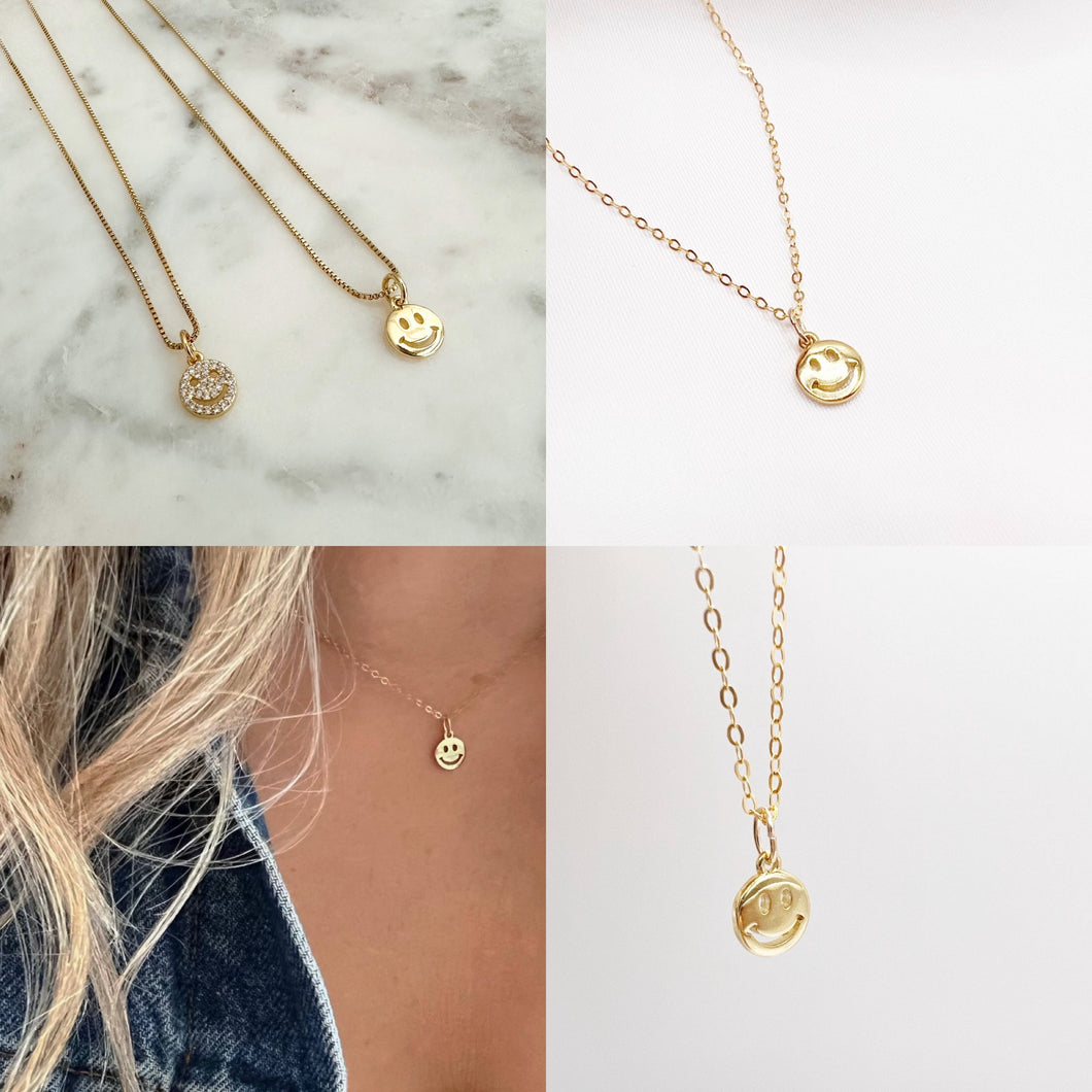 Smiley Necklace (Gold Filled)